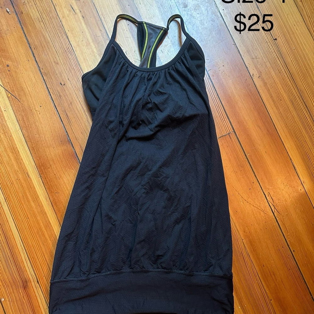 Black Racerback Athletic Tank Top